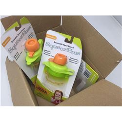 Lot of Reusable Food Pouch Squeez'Ems