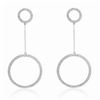 Image 1 : 14k White Gold 0.42CTW Diamond Earrings, (SI1 /H-I)