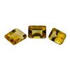 Image 1 : 3.49 ctw.Natural Emerald Cut Citrine Quartz Parcel of Three