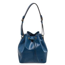 Louis Vuitton Blue Epi Leather Noe PM Drawstring Shoulder Bag