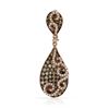 14k Rose Gold 1.22CTW Diamond and Brown Diamonds Pendant, (SI/H)