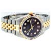 Image 2 : Rolex Mens 2 Tone 14K Brown Diamond & Ruby 36MM Datejust Wristwatch