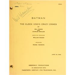 Batman television series (10) first-half of season-two shooting scripts.