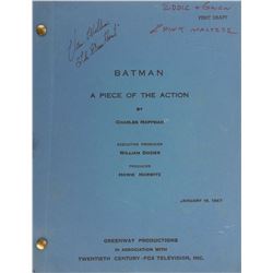 Batman television series (10) second-half of season-two shooting scripts.