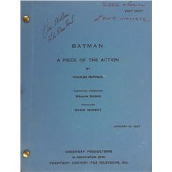 Batman television series (10) second-half of season-two shooting scripts.