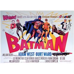 Batman cast signed replica movie poster.