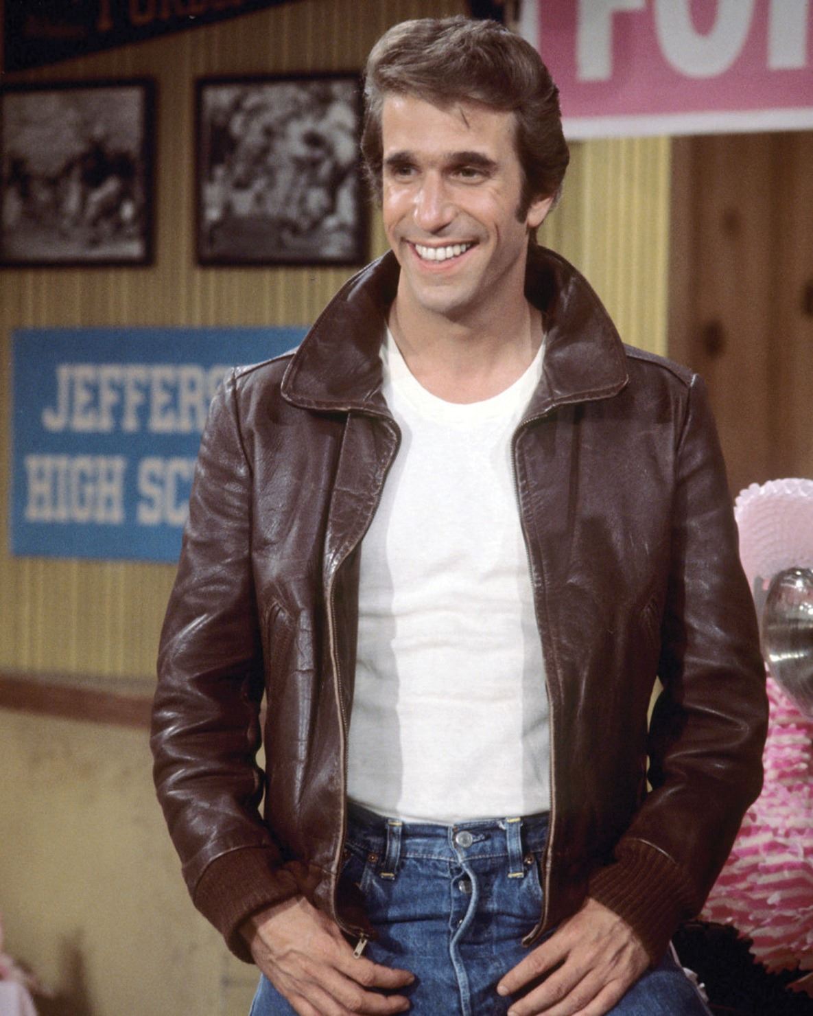 Henry Winkler "Arthur 'Fonzie' Fonzarelli" signature leather jacket ...