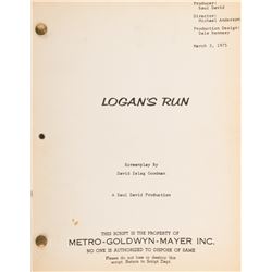 Logan's Run feature-film shooting script.