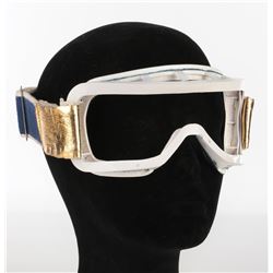 Lynda Carter "Wonder Woman" motorcycle goggles and skateboarding kneepads from Wonder Woman.