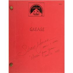 Sean Moran 'Moose' personal signed shooting script from Grease.