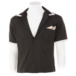 Leif Green "Davey" T-Birds bowling shirt from "We're Gonna Score Tonight" musical number in Grease 2