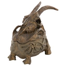 Faye Dunaway 'Selena' small SFX satanic Baphomet vessel prop from Supergirl.