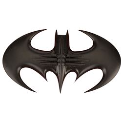 Alicia Silverstone 'Batgirl' framed batarang from Batman & Robin.