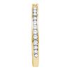 Image 1 : 0.50 CTW Diamond Single Row Hoop Earrings 10KT Yellow Gold - REF-34N4F