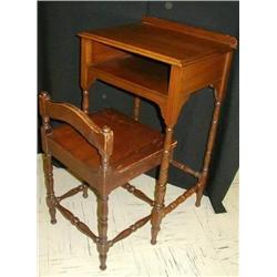 Antique Telephone Table w/Separate Chair