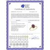Image 2 : Natural 1.52 ctw Ruby & Diamond Engagement Ring 14K Yellow Gold - REF-27N9G