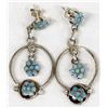 Image 1 : Native American Sterling Turquoise Earrings