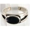 Image 1 : Sterling & Faceted Alaskan Black Diamond Ring