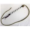 Image 1 : Long Native American Beaded Leather Whip