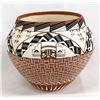 Image 1 : 1988 Acoma Hand Painted Ceramic Pottery Olla