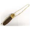 Image 1 : Native American Leather and Beaver Tail Pouch