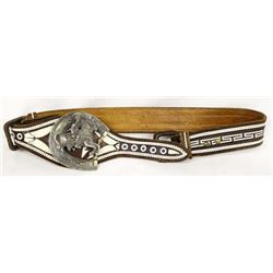 Mexican Caballero Leather Belt and Buckle