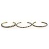 Image 1 : 3 Native American Navajo Sterling Guard Bracelets