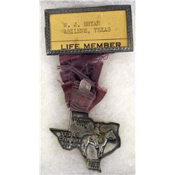 1930 Stamford Texas Cowboy Reunion Name Tag