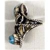 Image 2 : Navajo Sterling Turquoise Adjustable Ring