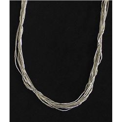 Navajo Fine Liquid Sterling Silver Necklace