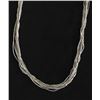 Image 1 : Navajo Fine Liquid Sterling Silver Necklace