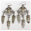 Image 1 : Navajo Sterling Silver Horned Toad Earrings