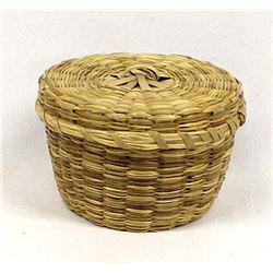 Native American Lidded Basket