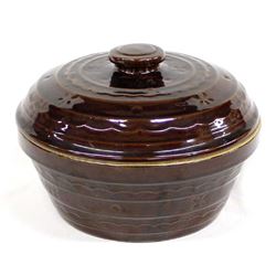 Marcrest Stoneware Oven Proof Covered Crock