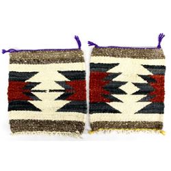 2 Native American Navajo Wool Textiles