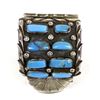 Image 2 : Vintage Navajo Sterling Turquoise Watch Bracelet