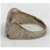 Image 2 : Vintage Zuni Sterling Inlay Turquoise Ring, Sz 11