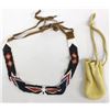 Image 1 : Beaded Hat Band and Doeskin Fetish Bag