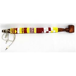 Native American Plains Indian Beaded Pipe