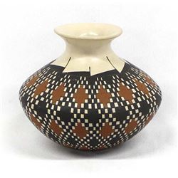 Mata Ortiz Polychrome Pottery Jar by J. Jurado