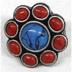 Vintage Asian Sterling Silver Ring, Size 7