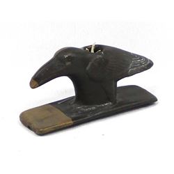 Native American Pottery Crow Pipe