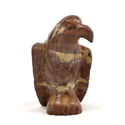 Carved Pipestone Eagle Statue