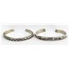 Image 1 : 2 Navajo Sterling Silver Guard Bracelets