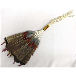 Native American Kiowa Peyote Feather Fan