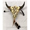Image 1 : Hand Painted Buffalo Skull