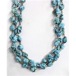 Vintage Navajo Turquoise Nugget Necklace