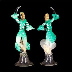 Pair of Murano Glass dancers.