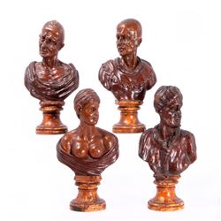 Four busts circa 1700.