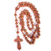 Image 1 : A carved wooden rosary.